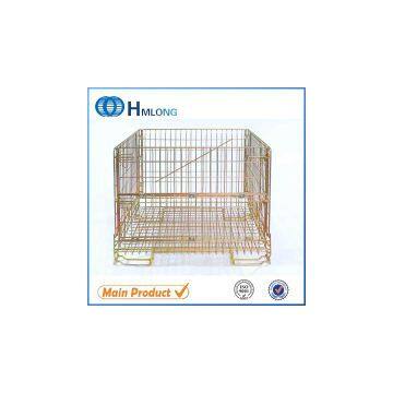 China collapsible metal wire storage pallet container