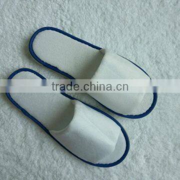 Terry open toe hotel slippers