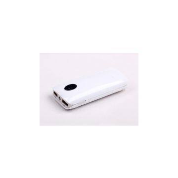 dual usb portable 5200mah power bank with ce fcc rohs