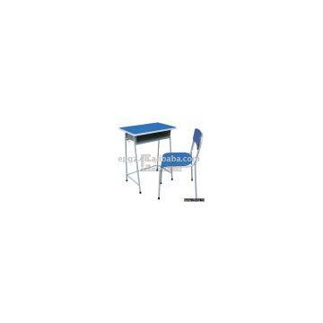 single school desk and chair,single student desk and chair,student desk,student chair,school furniture;classroom furniture