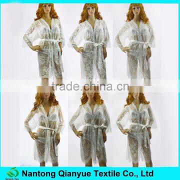 Cheap Women white Sex Lace kimono Robes