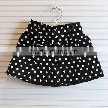 Wholesale Girls Latest Party Wear Suits Design For Baby Kids Boutique Clothing Chiffon Tops + Polka Dot Skirts 2pcs Sets photo-4