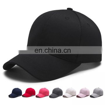 wholesale custom 100% cotton 6 panels plain baseball cap hat