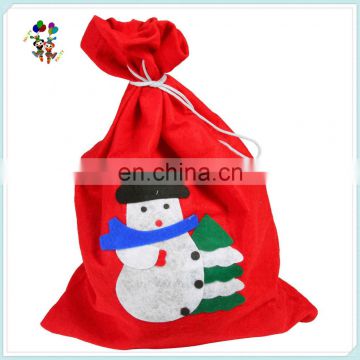 Large Felt Red Xmas Drawstring Santa Christmas Gift Bags HPC-1055