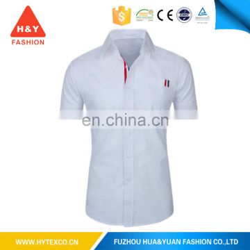 Men's short sleeve popular custom printed embroidered shirt OEM service--- 7 years alibaba experience