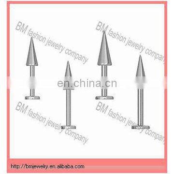 316L stainless steel sharp lip labret ring body piercing jewelry