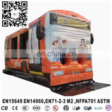 Fun Bus Inflatable Obstacle Course For Sales For Kids