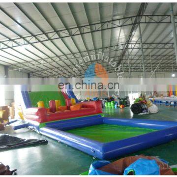 2017 Hot Promote Inflatable Pool Children Inflatable Obstacle Course With Pool for Sale photo-2