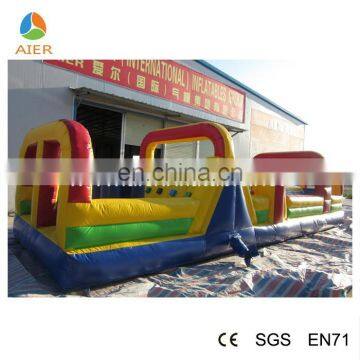 2015 Hot sale inflatable obstacle course for adults | inflatable water obstacle course | 10m outdoor obstacle course equipment