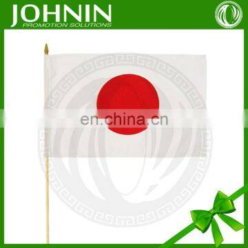 cheapest printed type promotional customer hand weaving plastic flag