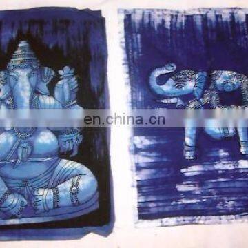 batik prints INDIAN GODS PRINTED WALL HANGINGS hindu prints