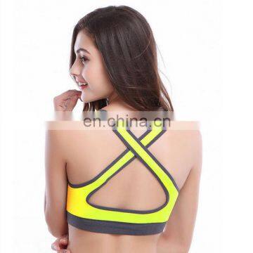Women's Comfort Shaped Seamless Workout Cotton Sports Bra#WX0002 photo-3