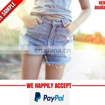 denim shorts for girls wholesale manufacturer