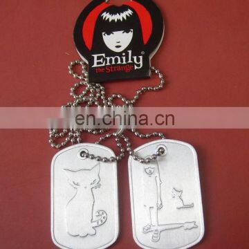 Stamping custom dog tag with epoxy