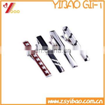 Alibaba High Quality Customized Logo Golden Cufflinks/ Tie Clip For Men's Suit