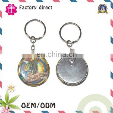 Attractive Metal Charms tinplate Key Chain for travelling Souvenirs