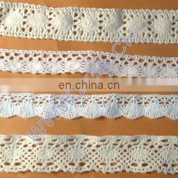 Cotton lace for fashion garment