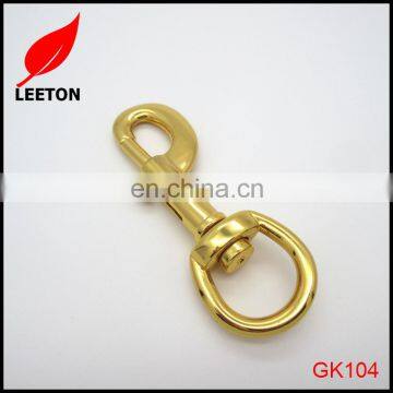 Factory supply 20mm gold dog leash snap hook