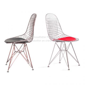 Eames Wire Chair Modern Basket Empty Wrought Iron Dining Chair