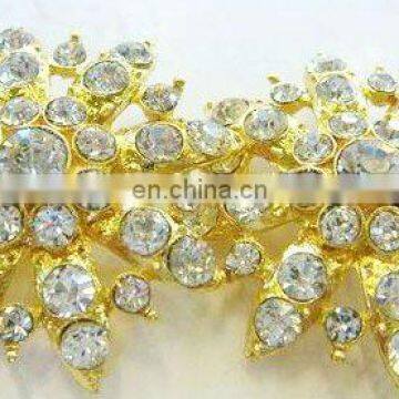 2013 new rhinestone hair flower embellishment garment accessory button shoe clip