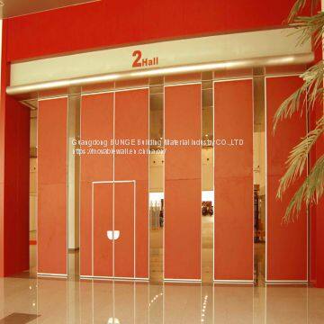 Fabric Soundproof Aluminum Track Channel Folding Movable Operable Partition Walls