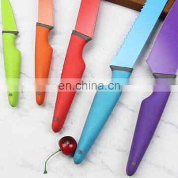 Plastic Handle Non Stick Kitchen Knife Set photo-3