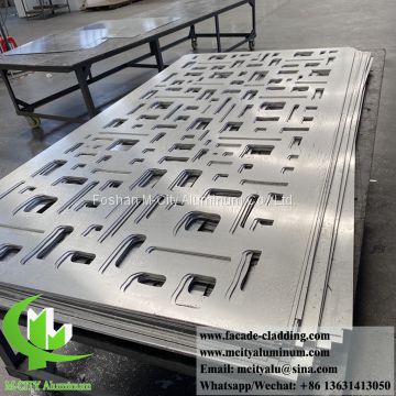 Laser cut metal screen laser cut metal facades China factory aluminum 5mm thickness