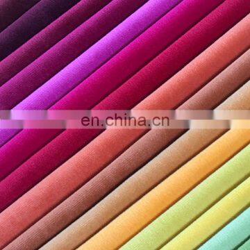 90 colors in stock wholesale colorful plain velvet fabric for sofa home textile