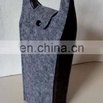 Single Bottle Felt Red Wine bag with customized logo