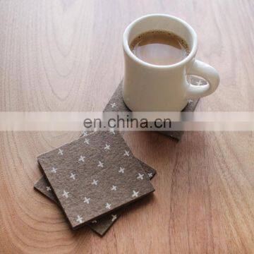 Black Color Portable Grey Acrylic Cup Coaster Placemat Coastersmize Felt Coasters photo-2