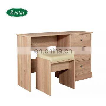 Dressing Table Coiffeuse Tocador Makeup Dressers Pink Mirror White Wood Wooden Style Sets Modern photo-3