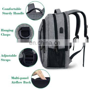 Travel Laptop Backpack, Business Anti Theft Slim Durable Computer Bag With USB Charging Port