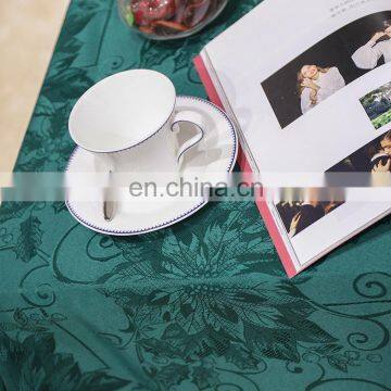Chinese Reliable Products Jacquard Waterproof Green Dining Party Hotel Cheap Table Clothes Rectangular Table Cloth Wedding photo-7