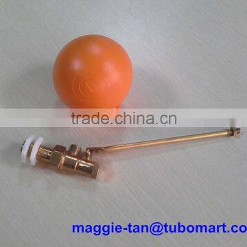 1/2ins BSP float brass valves check with plastic ball floats 4 1/2ins diameter