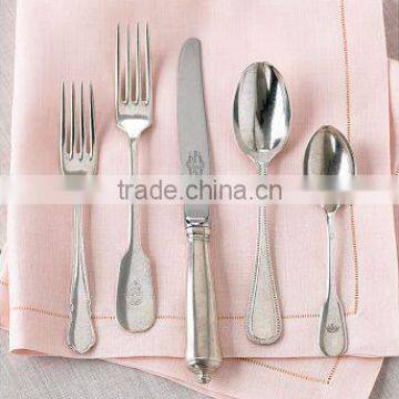 Silver Plated Brass Cutlery Set Of Spoon, Fork And Paster With Stand photo-2