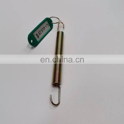 High Quality Stainless Steel Gold Finish Brake Return Spring Extension Spring With Long Hook Clamp for TVS Motorcycle