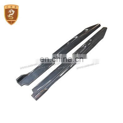 CSS Style Carbon Fiber Side Skirts For Adi R8 Car Parts Body Kits