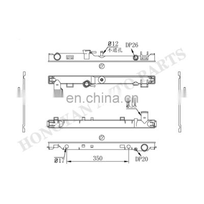 radiator plastic tanks for ISUZU D-MAX / ISUZU RODEO