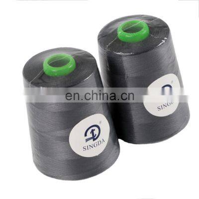 Hot selling 100% Spun Polyester Yarn Staple Fiber dyed 40/2  5000YD Sewing Thread For Sewing and Knitting