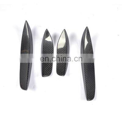 Front Bumper Fins Canards for Mercedes Benz C-Class W205 C63 AMG 15-17 photo-5
