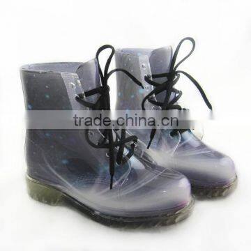 Patterned Transparent Martin Boots For Women photo-2