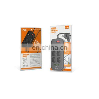 USB Extension Lead Power Strip,4 Multi USB Charger,6 Hole Way Socket photo-3