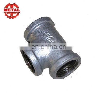 Excellent Material Galvanized Malleable Iron Pipe Fitting Tee for Pipes photo-2