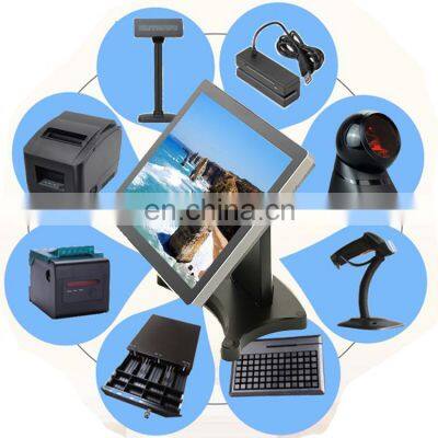 Industrial Grade J1900 17'' Restuant/Supermarket/Retailing Retail Touch System Hardware Machine Smart Pos