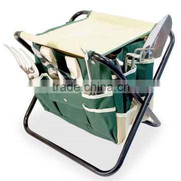 Portable Folding Garden stool with tool bag