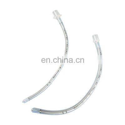 China 2.0 to 10.0mm Sizes medical endotracheal intubation tube reinforced endotracheal tube