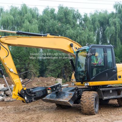 Small log loader forest excavator trailer  timber loader for forest