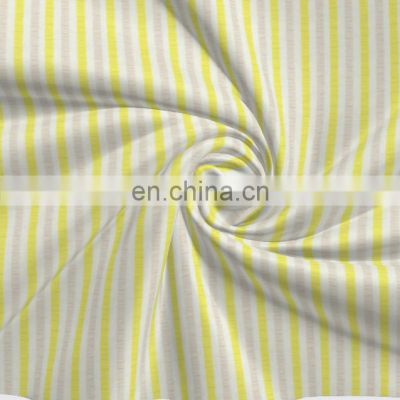 High Quality Wholesale 100% Cotton Light Color Stripe fabric