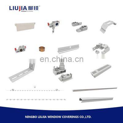 Vertical Blinds Shade Automatic Motorised Window Vinyl New Design 100% Polyester White Vertical Pattern French Window Customized photo-3