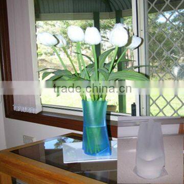 Simple Design Eco-friendly Clear Pvc Vase For Gift